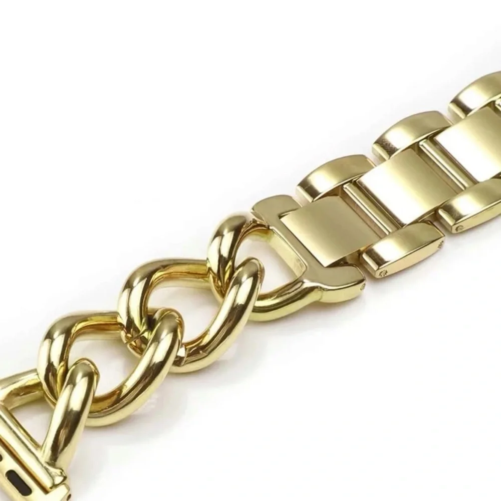 NWT Gold Chain Chuncky Apple Watch Band Stainless Steel Size 38/40/41​​​​​​​​ - Picture 5 of 5